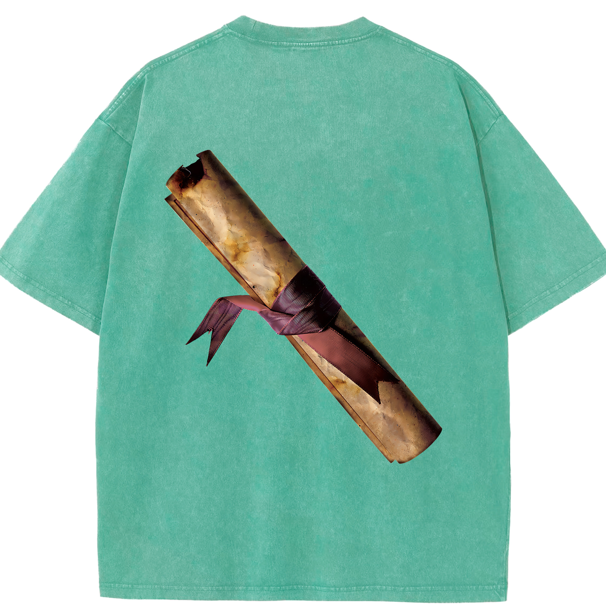 （画像用） Harry Potter ハリー・ポッターシリーズ 綿100% ヴィンテージ風 半袖Tシャツ（背面プリント）